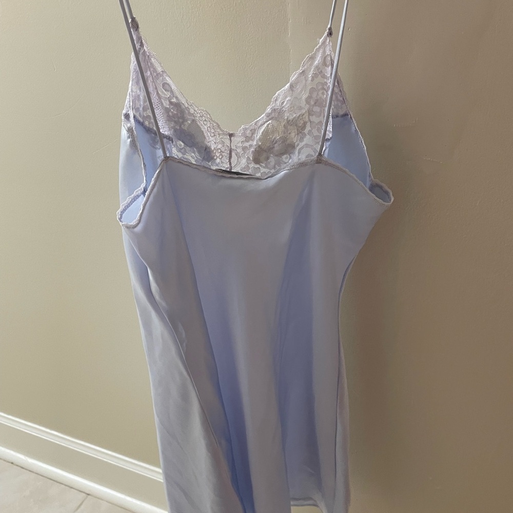 Val Mode Made in USA vintage Silky Lace Trim Chemise with robe. Size medium - Picture 5 of 9